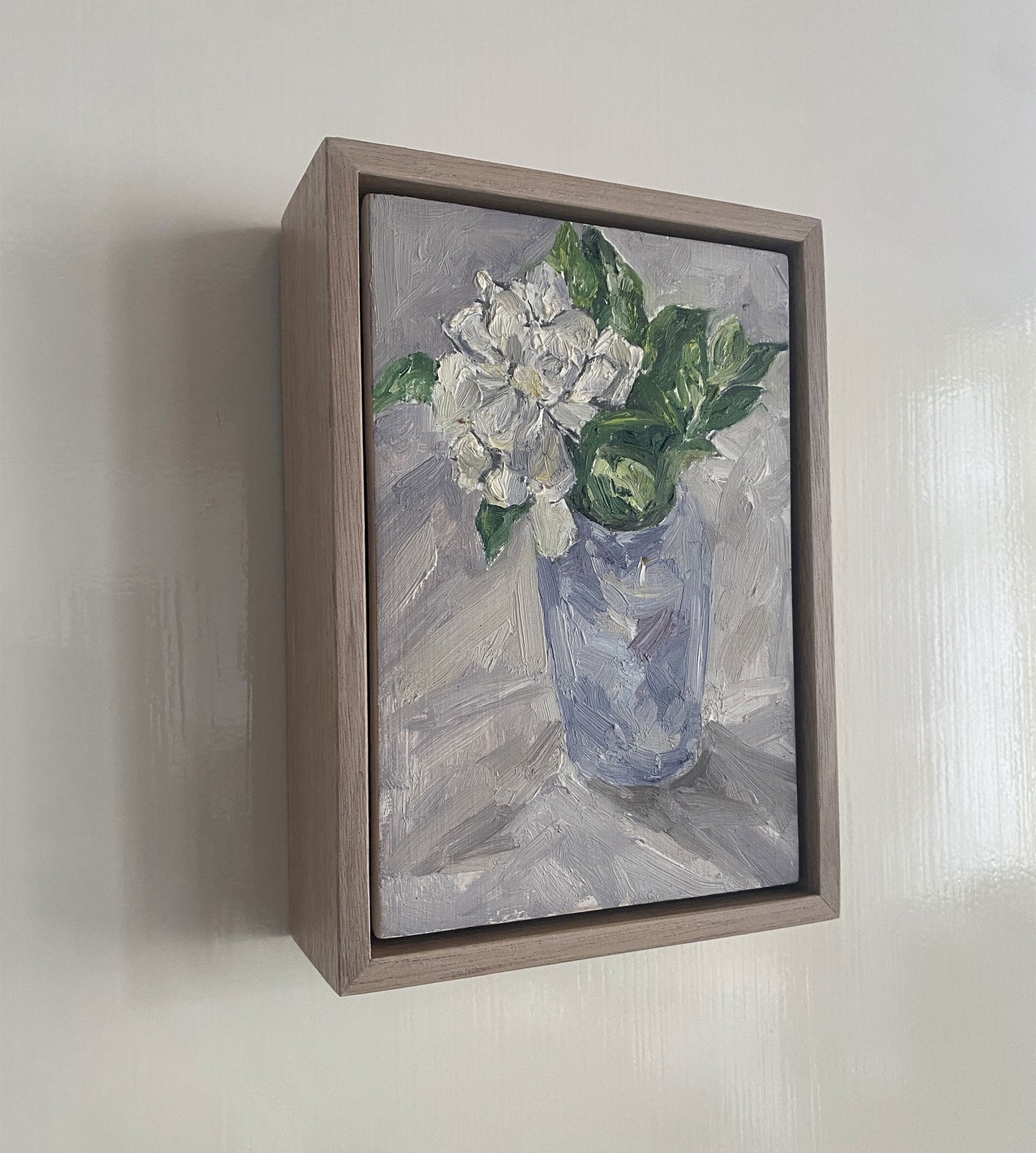 Gardenia in Purple Vase