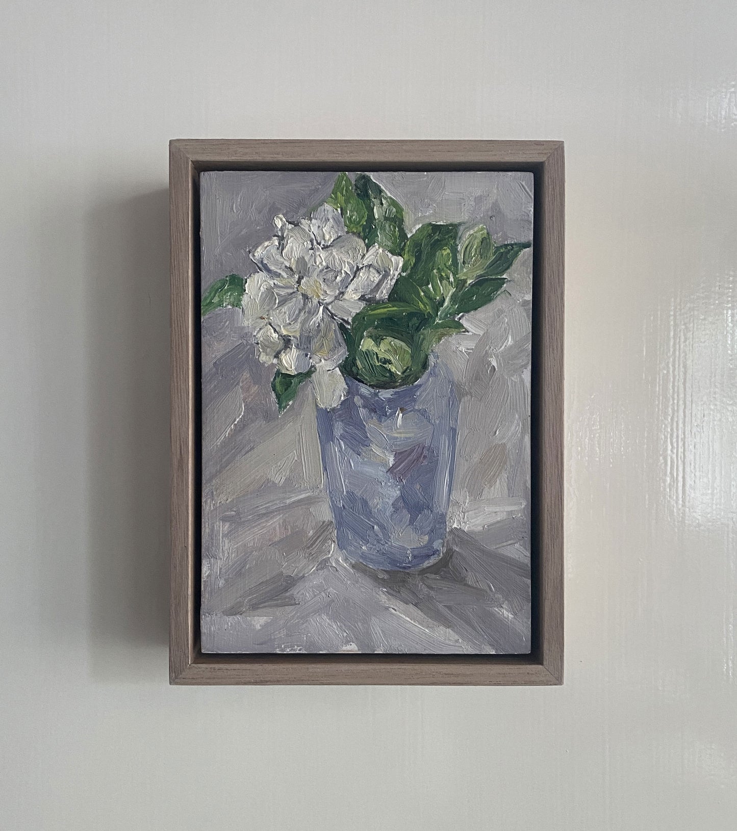 Gardenia in Purple Vase