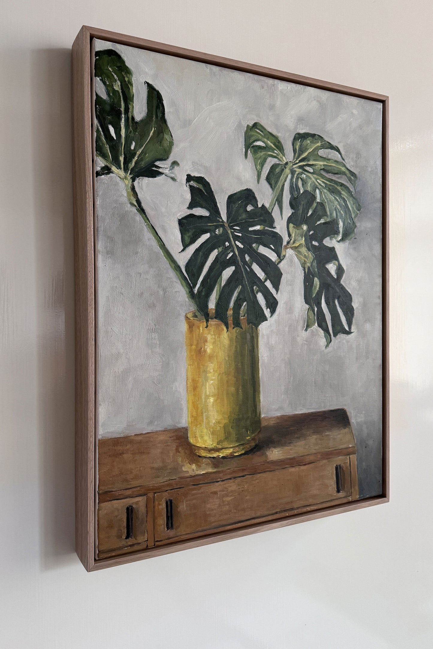 Monstera in Green Vase