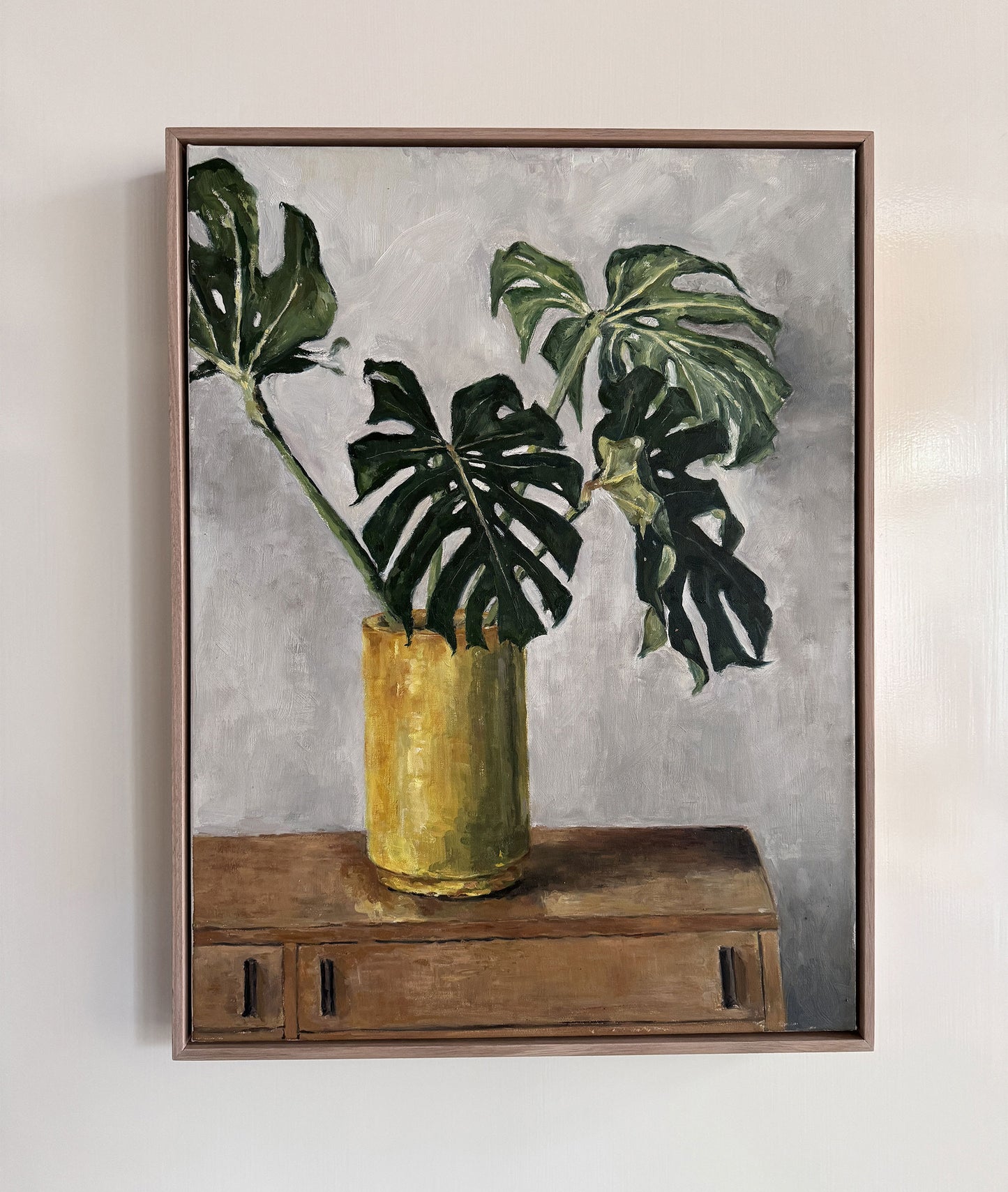 Monstera in Green Vase