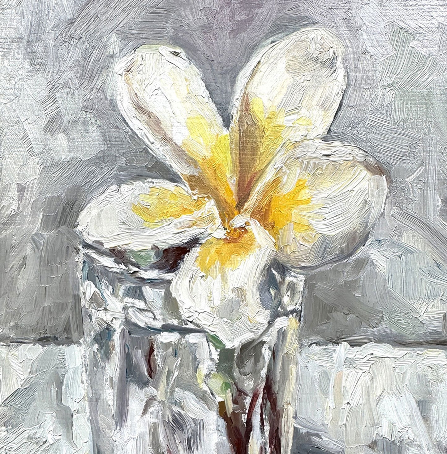 Frangipani in Glass