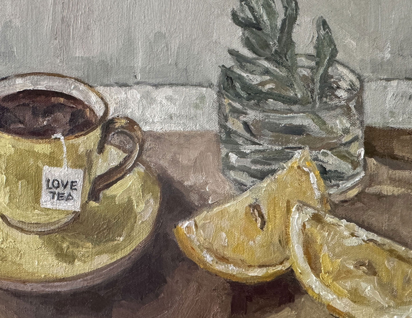 Tea cup with Lemons