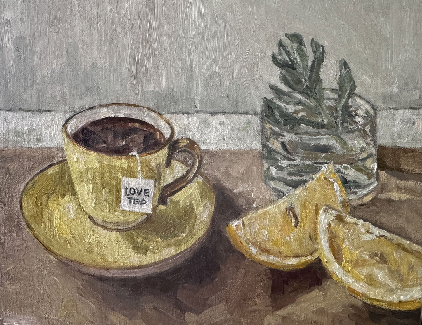 Tea cup with Lemons