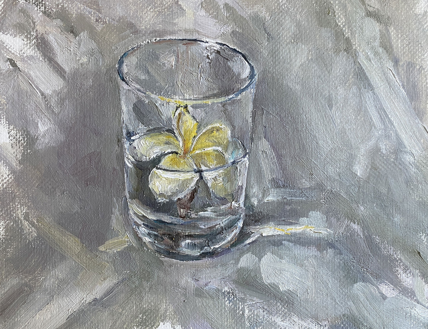 Frangipani in Glass