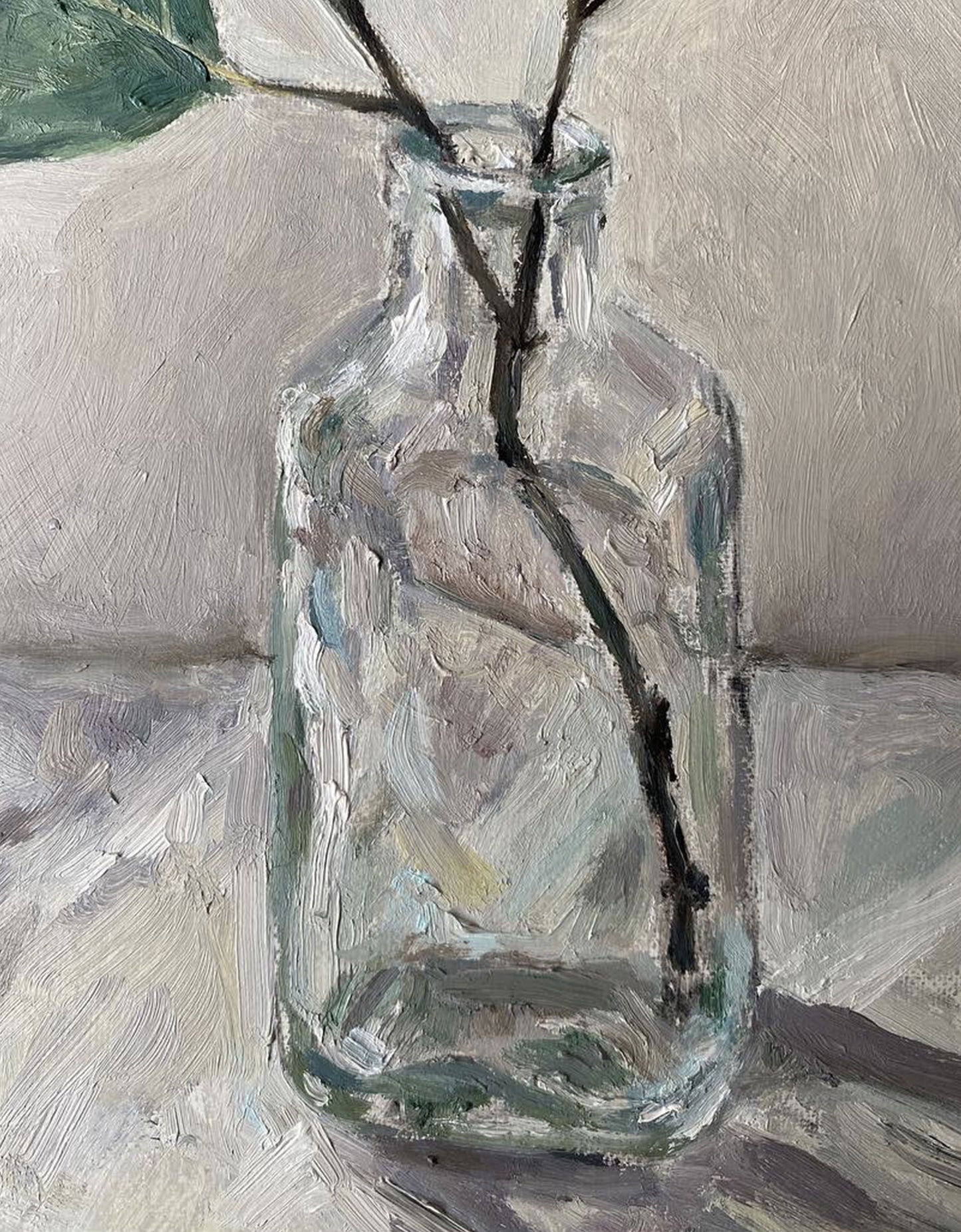 Eucalyptus in Glass Bottle