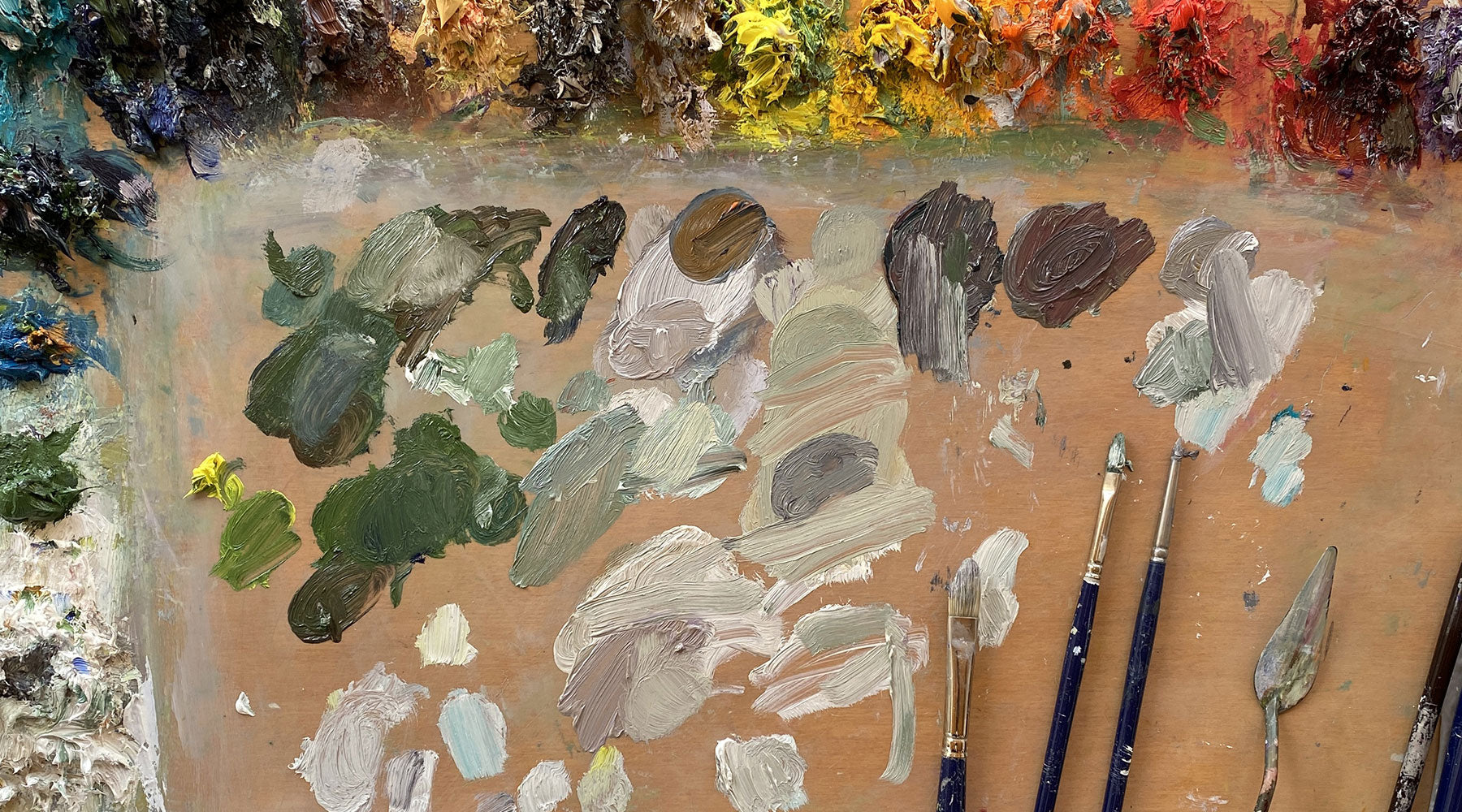 Artist colour palette